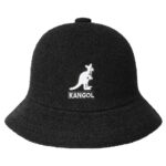 Kapelusz. Bucket. Hat. Kangol. Big. Logo. Casual. Czarny