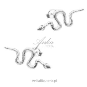 Kolczyki srebrne - modne węże