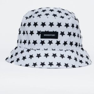Bucket. Hat. Biały. SSG Stars