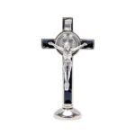 Krzyż św. Benedykta. Stojący. Brązowy 7 cm