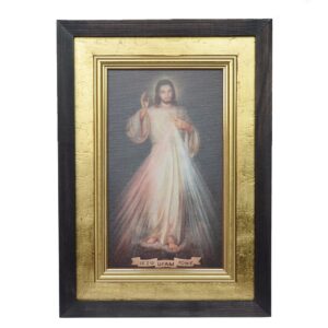 Obraz. Jezus. Miłosierny płótno w ramie 36 x 25 cm