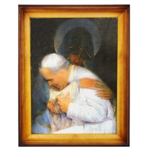 Obraz. Jan. Paweł II w. Objęciach. Maryi 50x70 cm