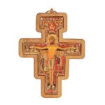 Krzyż franciszkański bukowy jasny 12 cm