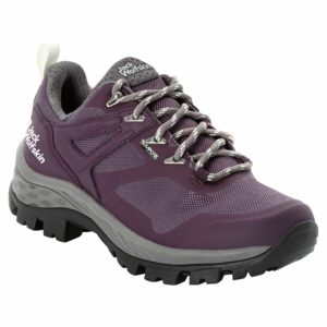 Damskie buty trekkingowe. Jack. Wolfskin. REBELLION GUIDE TEXAPORE LOW W purple/ grey - 39