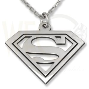Zestaw ze srebra wisiorek. SUPERMAN-1 z łańcuszkiem ankra.