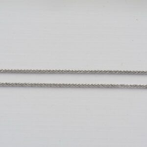 Łańcuszek srebrny oksydowany. Spiga 45 cm