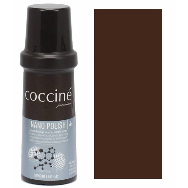 Pasta do skóry gładkiej licowej brązowa coccine nano polish 75 ml