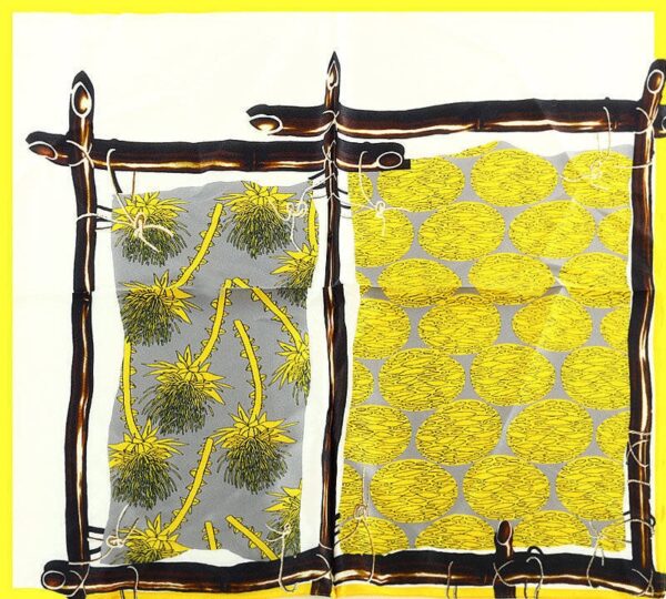 Chusta jedwabna gawroszka damska 53 x 53 cm – MARCO MAZZINI żółty