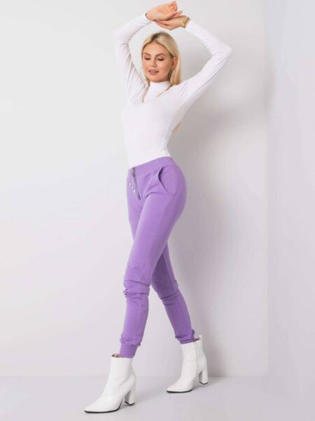 Spodnie dresowe fioletowy casual
