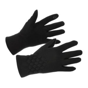 Rękawiczki damskie czarne dotyk polarek. BELTIMORE czarny