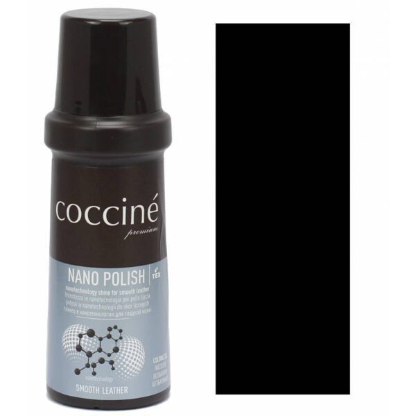 Pasta do skóry gładkiej licowej czarna coccine nano polish 75 ml