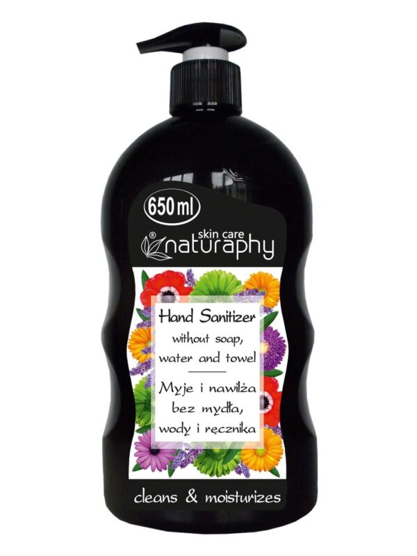 Żel antybakteryjny. Hand sanitizer. Naturaphy. Hygiene. Gel - 650 ml