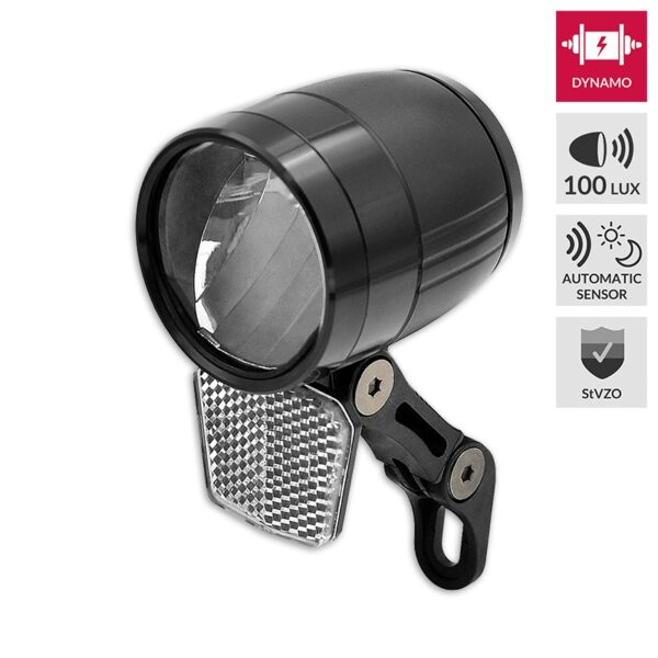 Lampa przednia. Lynx. DYNAMO MAX+ SENSOR 100 LUX