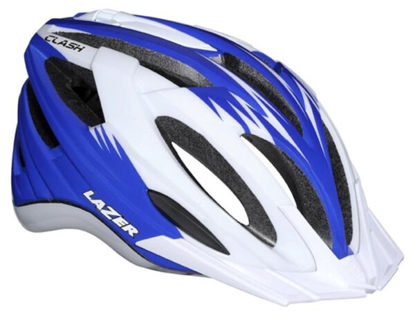 Kask mtb. LAZER CLASH white blue roz.54-61 cm