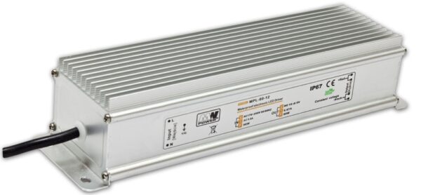 Zasilacz 12V 120W - 10A - klasa szczelności. IP67