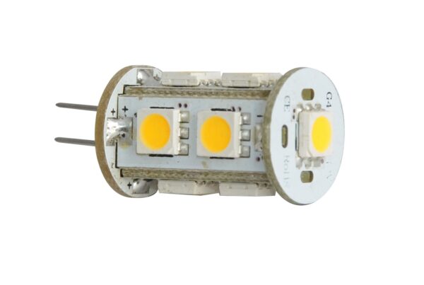 Żarówka. LED G4 5050 x9 12V 1.8W 110lm. Biała. Ciepła - słupek