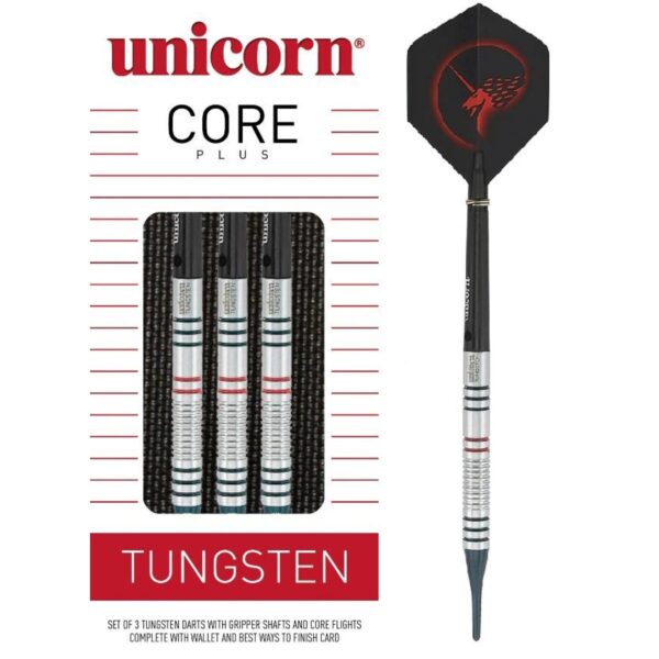 Rzutki. Unicorn. Core. Plus. Win tungsten darts 17g soft tip 04214