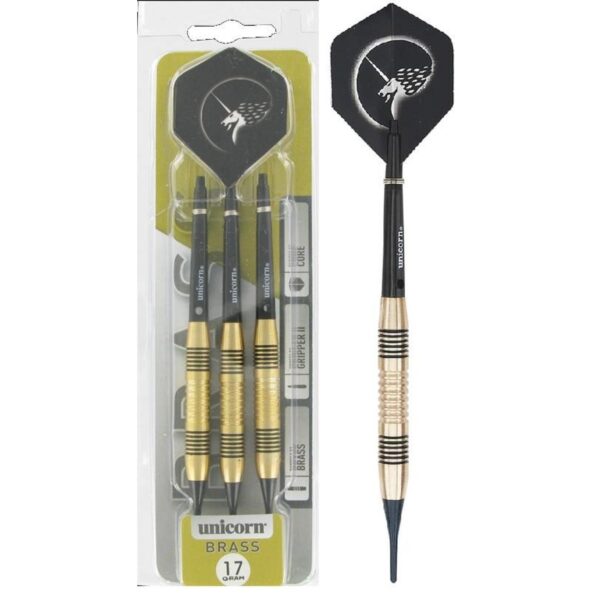 Rzutki. Unicorn. Core. Brass darts 17g soft tip 03956