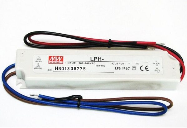 Zasilacz do lampek schodowych - LPH-18 - 1.5A -12V - IP67 SY