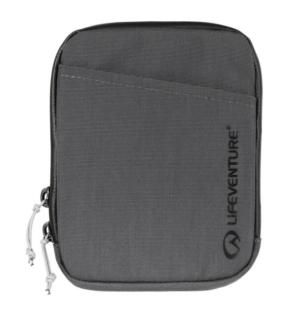 Saszetka. Lifeventure. Recycled. RFID Travel. Neck. Pouch - grey