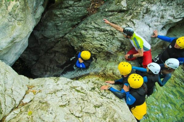 Canyoning w. Słowenii - Bovec - Kanion. Sušec