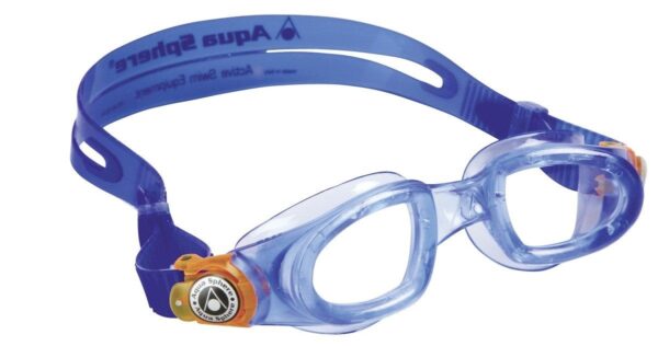 Aquasphere okulary do pływania. Moby. Kid clear lens blue/orange