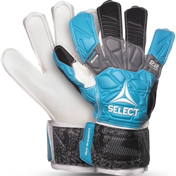 Rękawice bramkarskie. Select. GK gloves 22 Flexi. Grip. Flat cut blue-black-grey-white