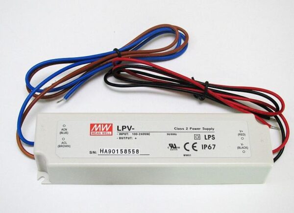 Zasilacz meblowy - LPV-60-12 - 5A -12V - IP67 SY