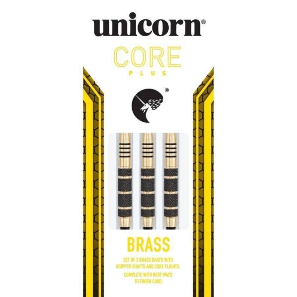 Rzutki. Unicorn. Core. Plus. Win black-gold brass darts 17g soft tip 04222