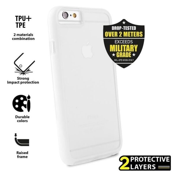 PURO Impact. Pro. Flex. Shield - Etui i. Phone 6/6s (biały)