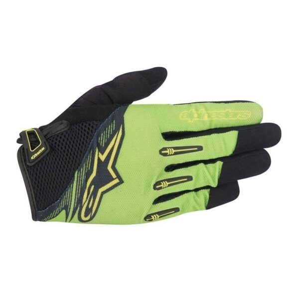 Rękawiczki. Alpinestars. FLOW bright green-black 1562115-611