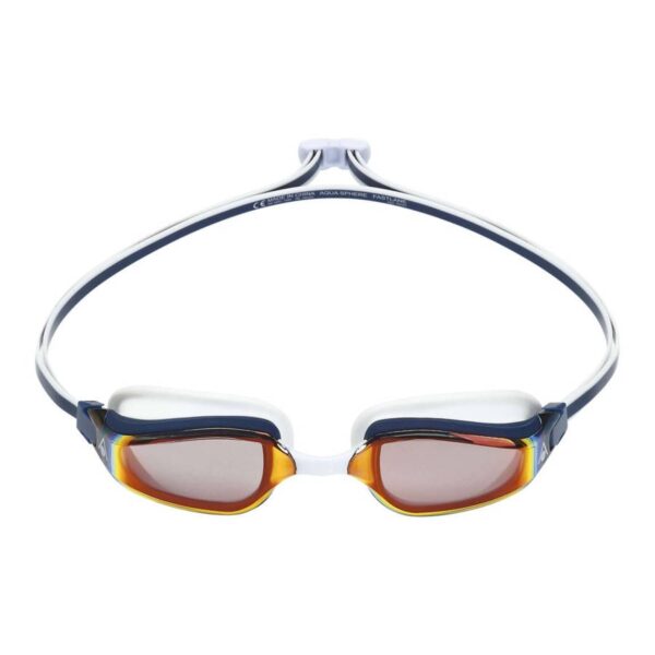 Aquasphere okulary. Fastlane red titanium mirror. EP2940406 LMR navy blue red