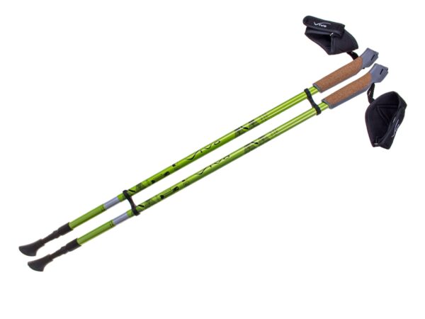 Kije. Nordic. Walking. Vivo. NW211 green fluo (Anti. Shock)