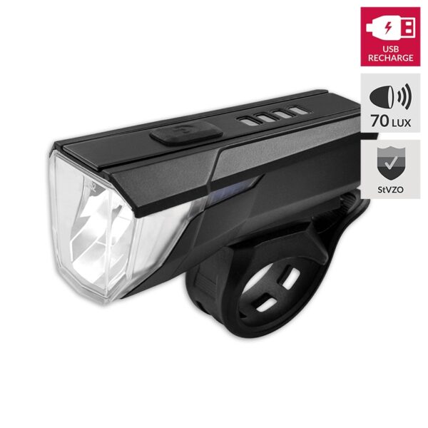 Lampa przednia. Lynx. High. Power. Max 70 Lux ładowana przez. USB