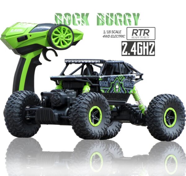 Samochód. RC Rock. Crawler. HB 2,4GHz 1:18 zielony