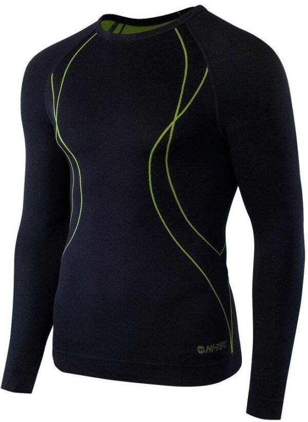 Bielizna. Bluza. Hi-Tec. Ikar. Top black-lime punch