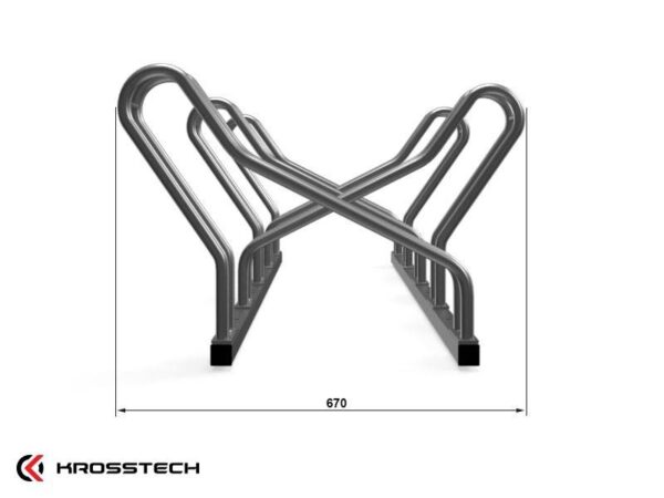 Stojak na rowery. CROSS-5 dwustronny