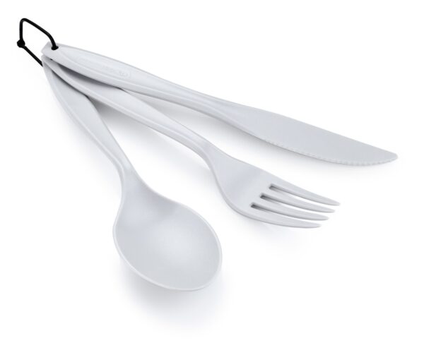 Zestaw sztućców turystycznych. GSI RING CUTLERY SET szary