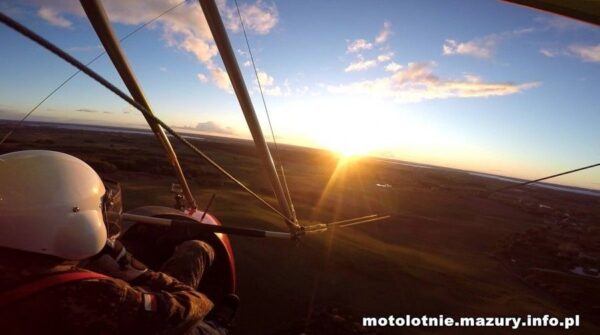 Lot motolotnią - Mazury